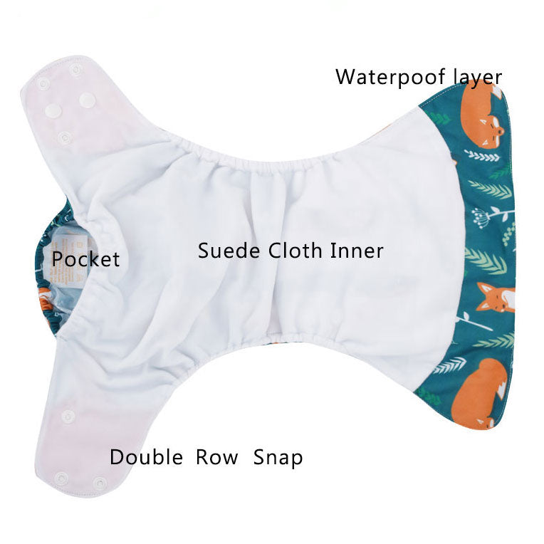 Cove 4-Pack Reusable Cloth Diapers
