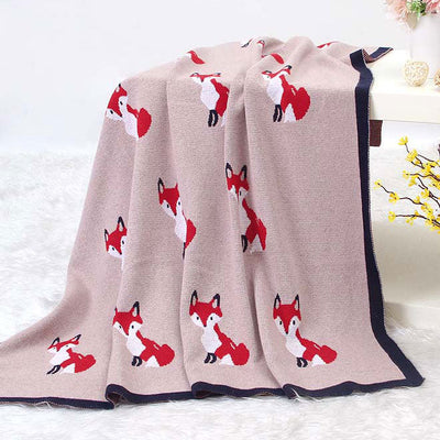 Foxy Blossom Baby Blanket