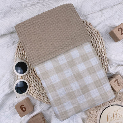 Café Check Baby Blanket