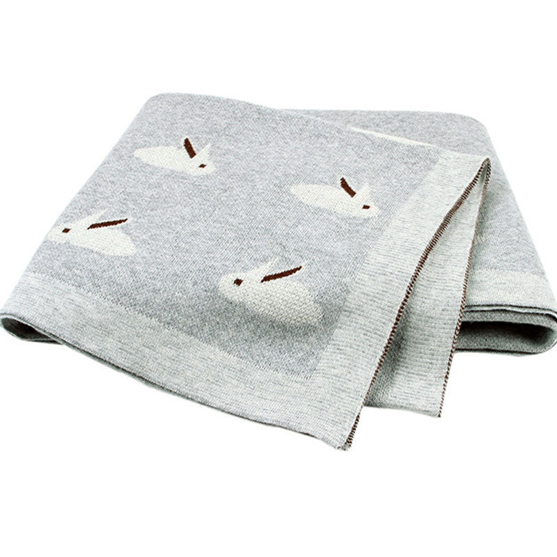 Soft Bunny Grey Baby Blanket