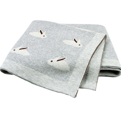 Soft Bunny Grey Baby Blanket