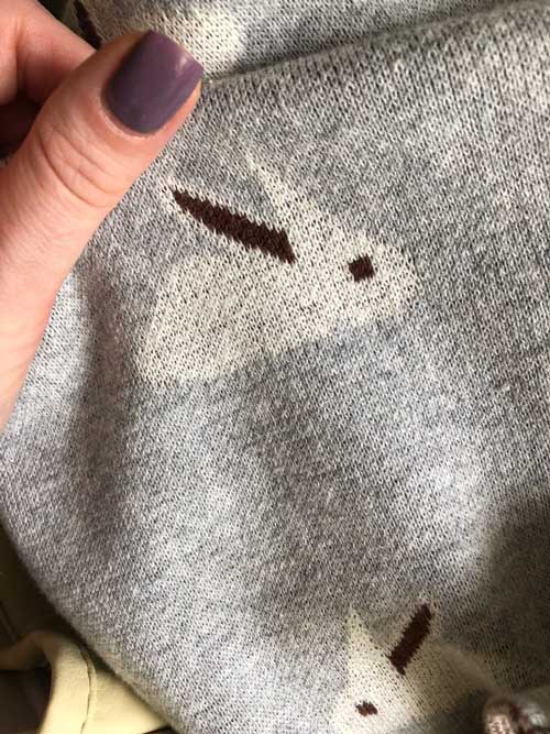 Soft Bunny Grey Baby Blanket