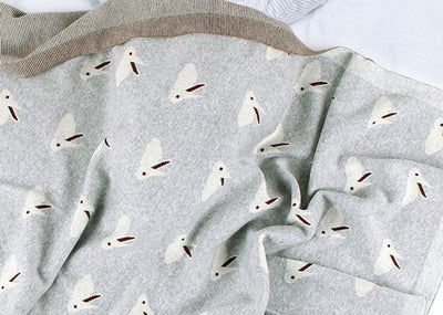 Soft Bunny Grey Baby Blanket