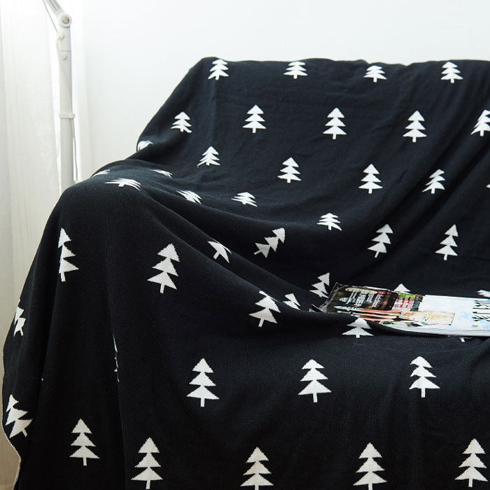 Evergreen Haven Reversible Baby Blanket