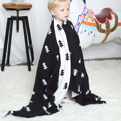 Evergreen Haven Reversible Baby Blanket