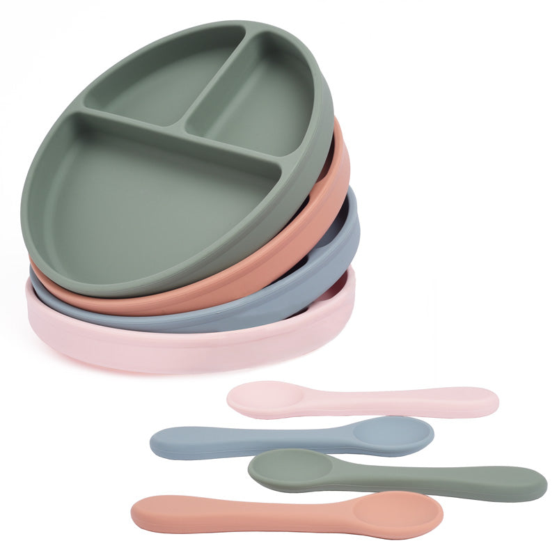 TinyTots Silicone Feeding Plates