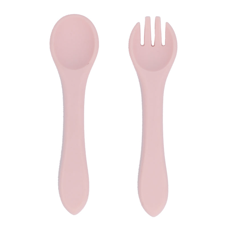 SoftGrip Silicone Spoon & Fork Set