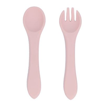SoftGrip Silicone Spoon & Fork Set