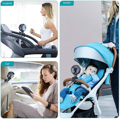 Baby Stroller Fan – 3-Speed Adjustable Cooling Fan