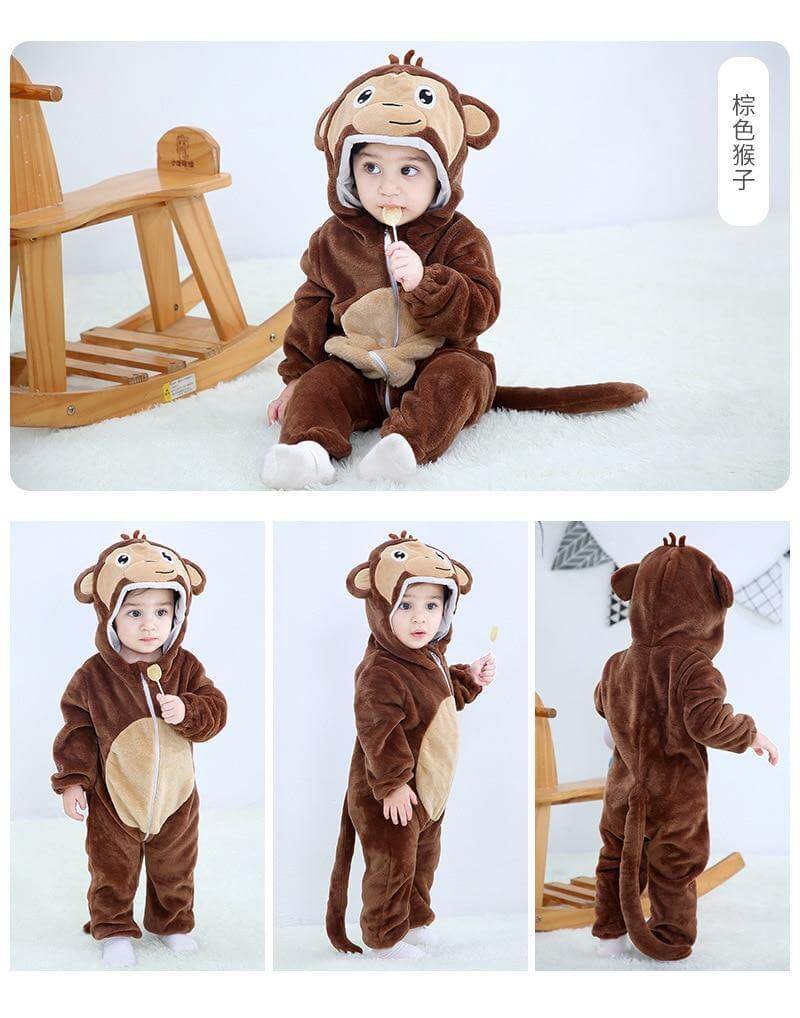 Cute Animal-Themed Baby Bodysuit