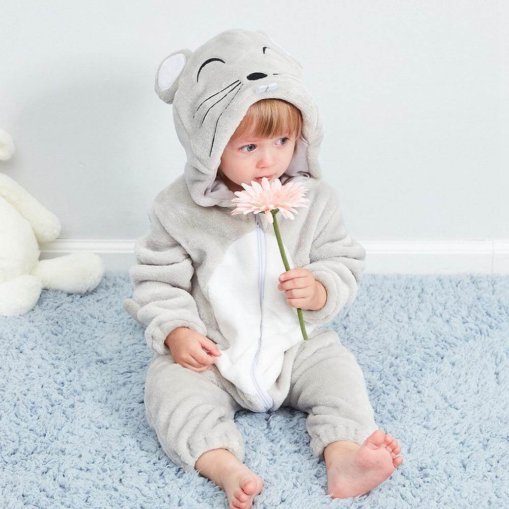 Cute Animal-Themed Baby Bodysuit