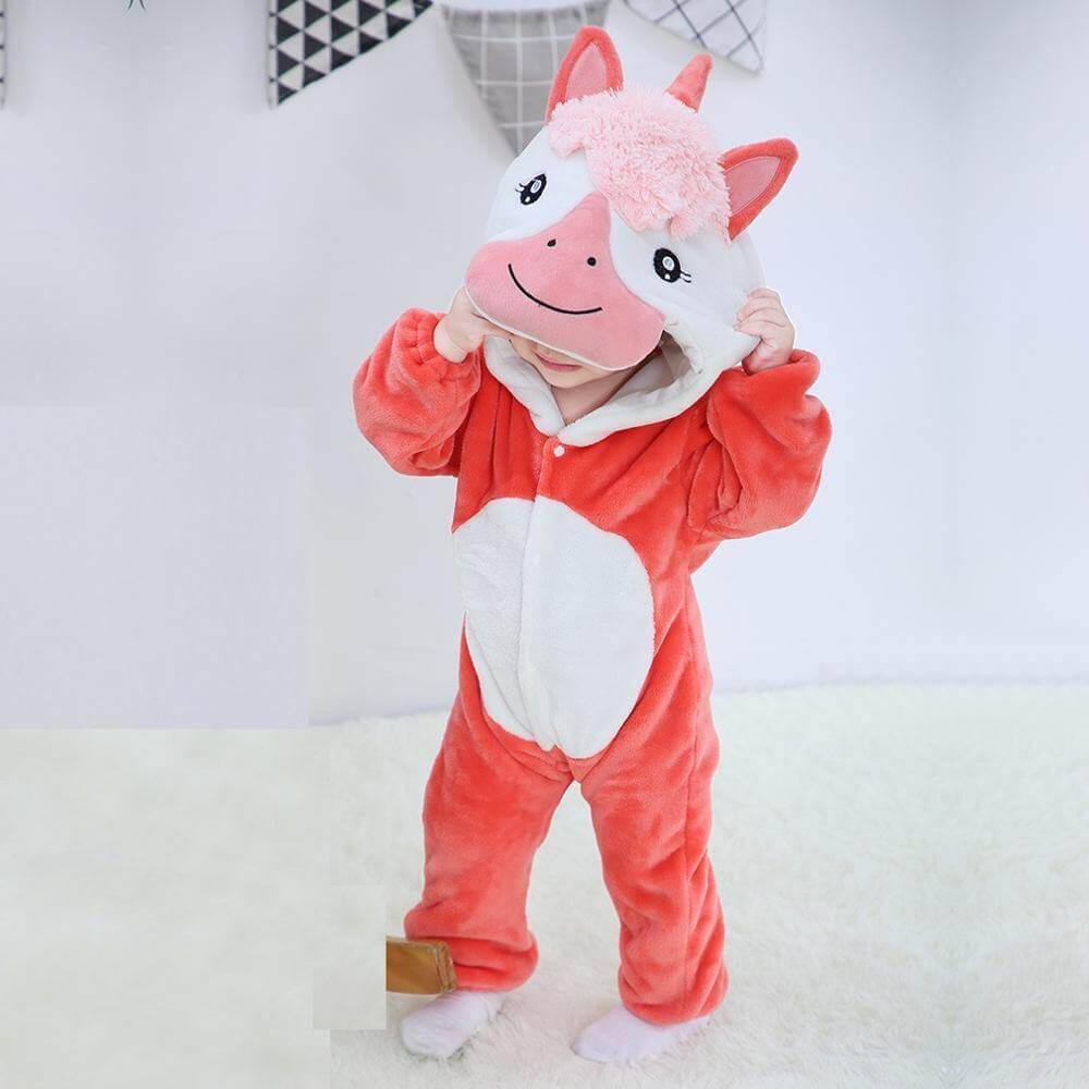 Cute Animal-Themed Baby Bodysuit