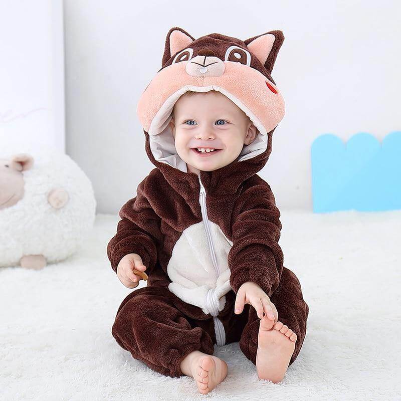 Cute Animal-Themed Baby Bodysuit